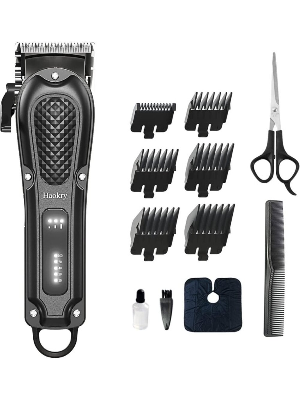 Men's Hair Clippers & Grooming Kit - Professional Hair Cutting Tools for Barbers